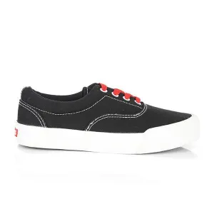 BOYS BLACK LACE UP SNEAKERS
