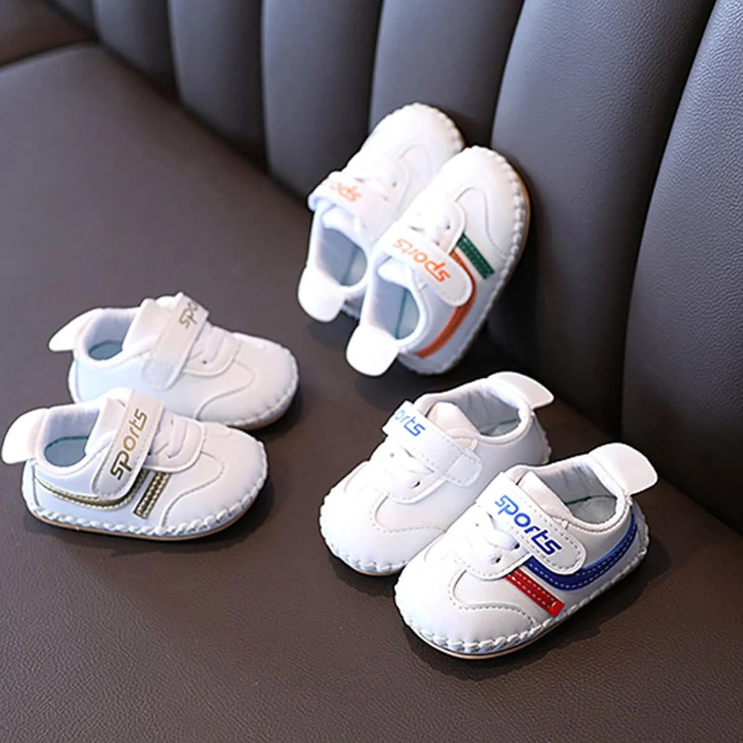 JINCAIHONG Baby Walking Shoes Boys Girls Breathable Barefoot Sneakers Lightweight Non Slip Footwear for Infants