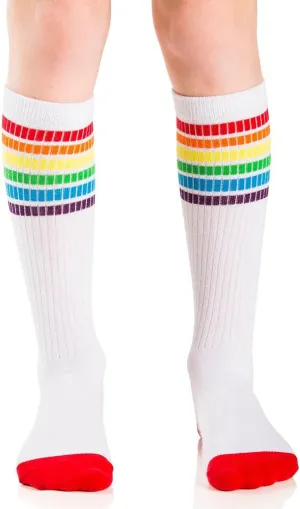 juDanzy Baby, Toddler & Kids Knee High Stripe Tube Socks For Boys & Girls With Grips