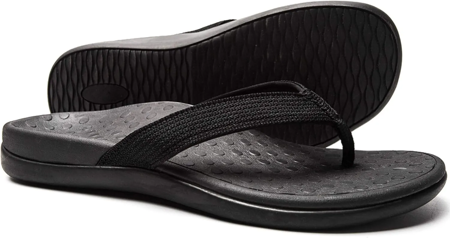 LLSOARSS Plantar Fasciitis Feet Sandal with Arch Support - Best Orthotic flip Flops for Flat FeetHeel Pain- for Women