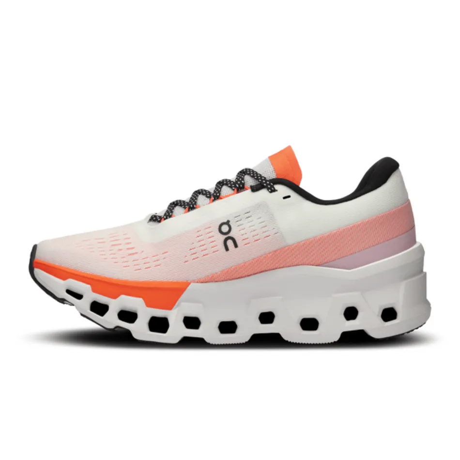 On Cloudmonster 2 Women's Running Shoes SS24 Undyed / Flame
