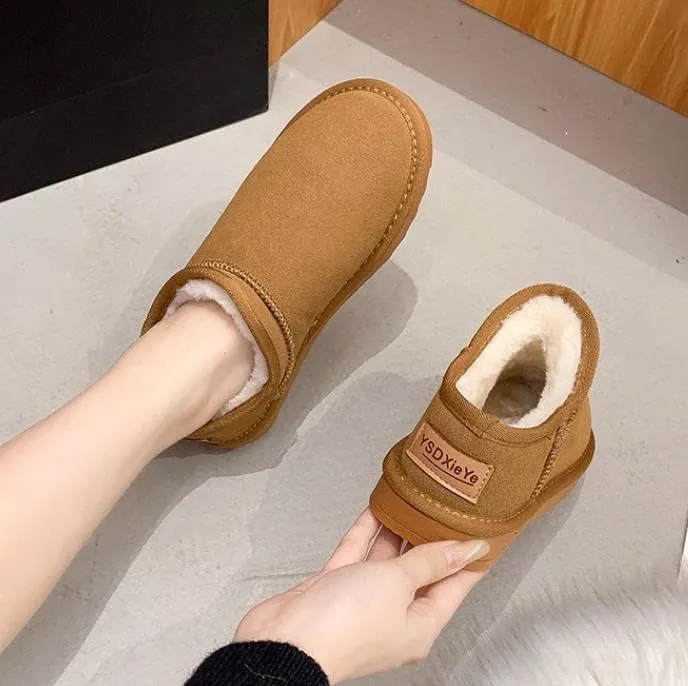 Suede Ankle Boots for Women Water Resistant Winter Boots for Women Insole Trending Shoes for Women Comfortable Women's Ankle Boots