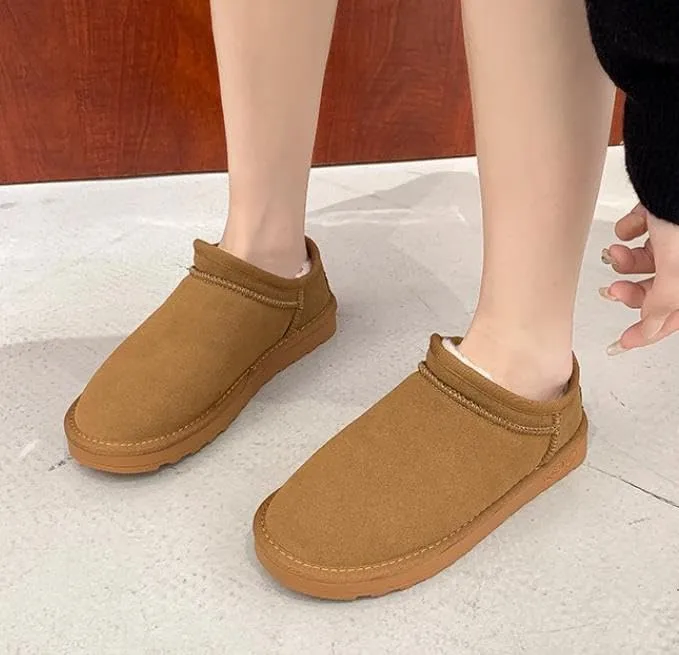 Suede Ankle Boots for Women Water Resistant Winter Boots for Women Insole Trending Shoes for Women Comfortable Women's Ankle Boots