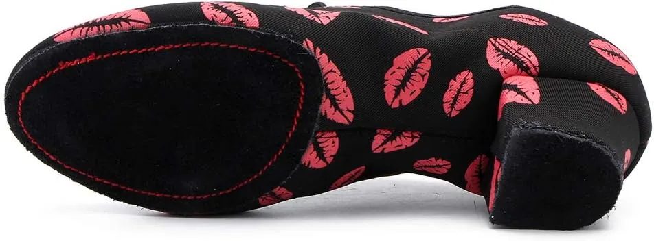 TINRYMX Women Latin Dance Practice Shoes Lace up with Closed Toe Modern Jazz Teaching Oxford Dance Shoes Low Heel,WZSP-NJB