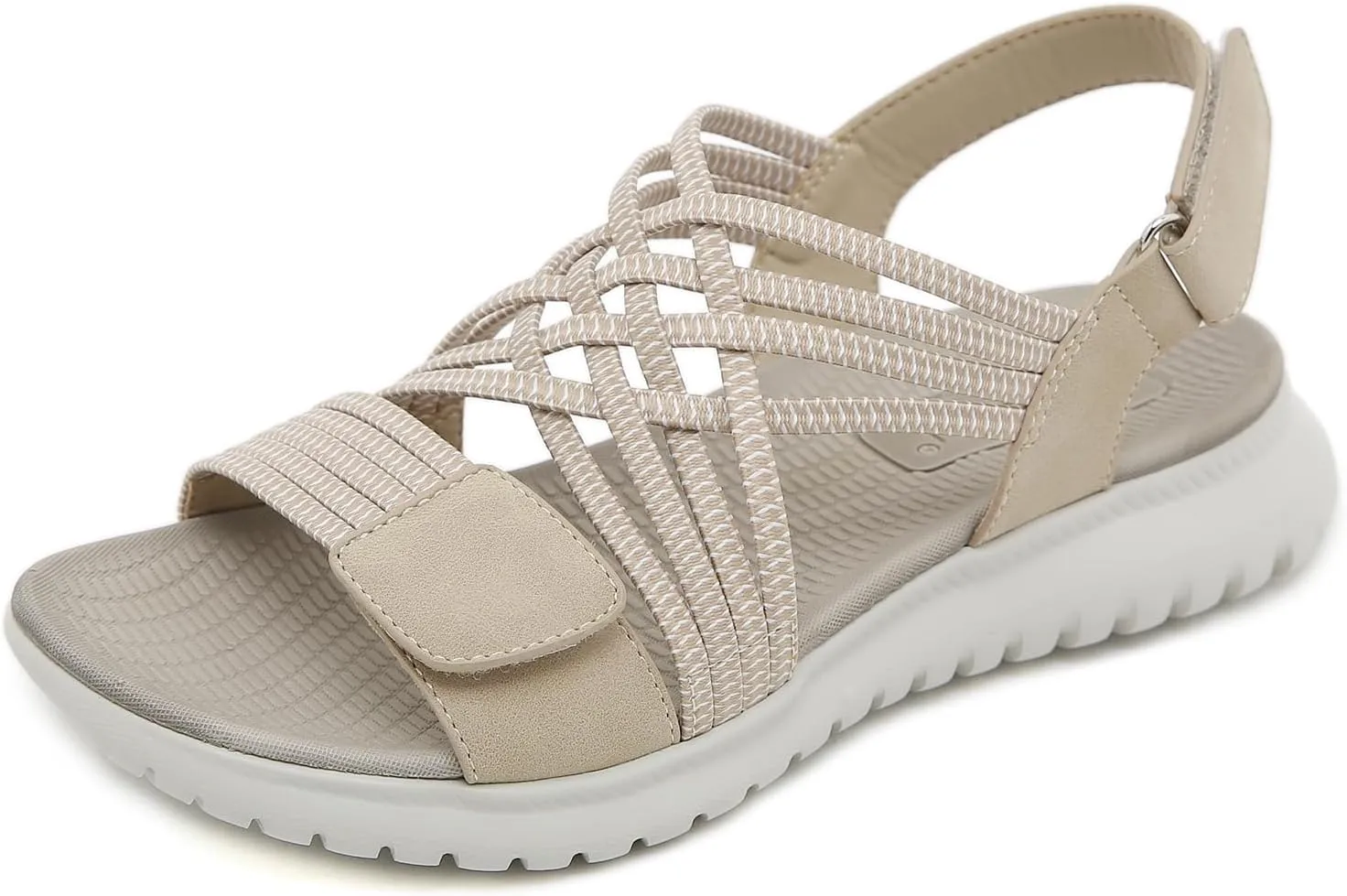 Touchmosees Ankle Strap Sports Sandals - Women's Hiking Sandals Comfortable Walking Sandals for Women Summer Beach Athletic Sandals