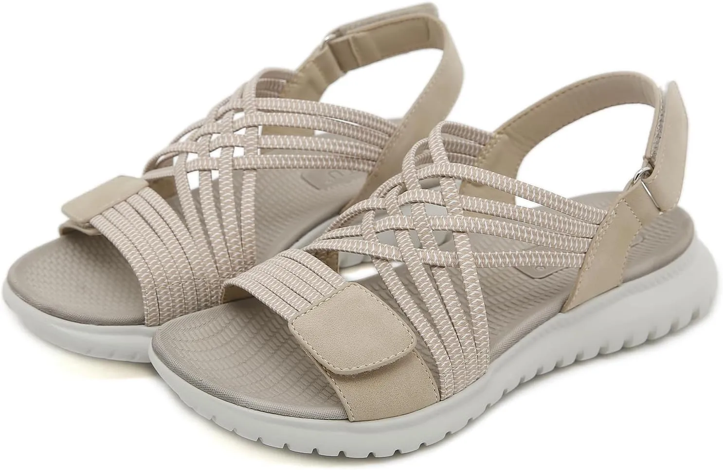Touchmosees Ankle Strap Sports Sandals - Women's Hiking Sandals Comfortable Walking Sandals for Women Summer Beach Athletic Sandals