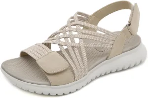 Touchmosees Ankle Strap Sports Sandals - Women's Hiking Sandals Comfortable Walking Sandals for Women Summer Beach Athletic Sandals