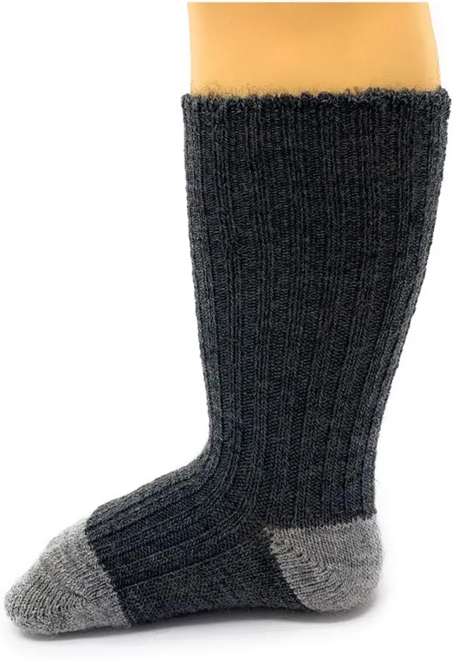 WARRIOR ALPACA SOCKS - Baby & Toddler Socks made from natural Baby Alpaca Wool, Dye-Free, Temperature Regulating