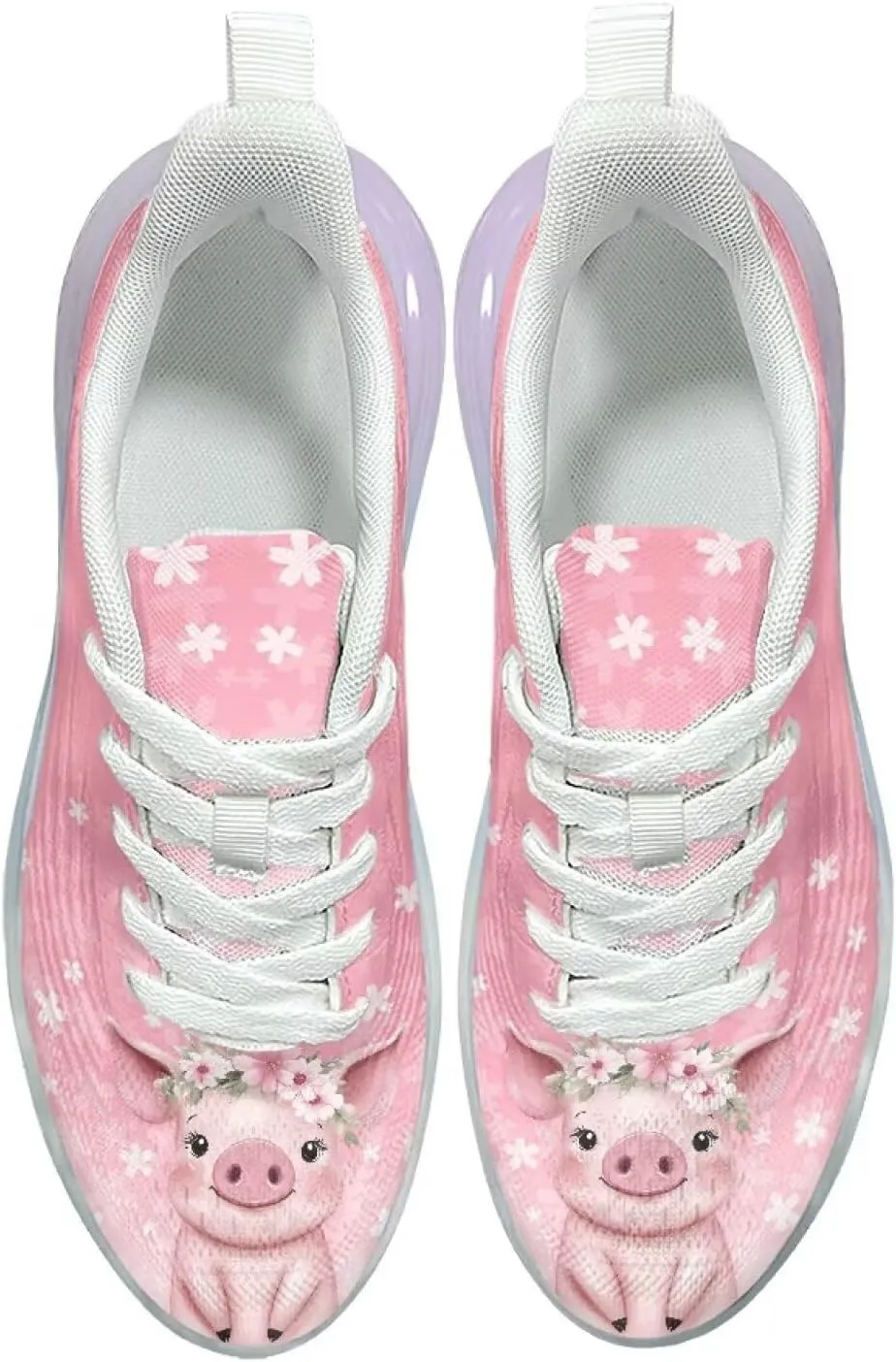 Womens Air Cushion Running Shoes Animal Print Sports Shoes Non Slip Breathable Athletic Tennis Gym Sneakers US 6-11
